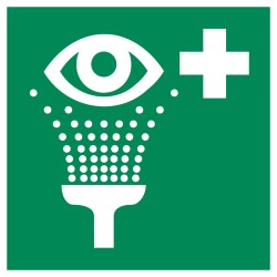 Équipement de rinçage des yeux