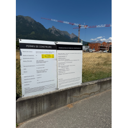Panneau de chantier