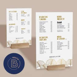 Chevalet Bois 3mm pour Menu...