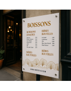 Panneaux menus intérieur/extérieur
