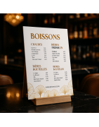 Menus PVC sur Chevalets Bois