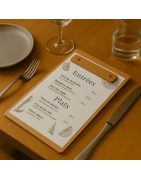Portes menus personnalisés