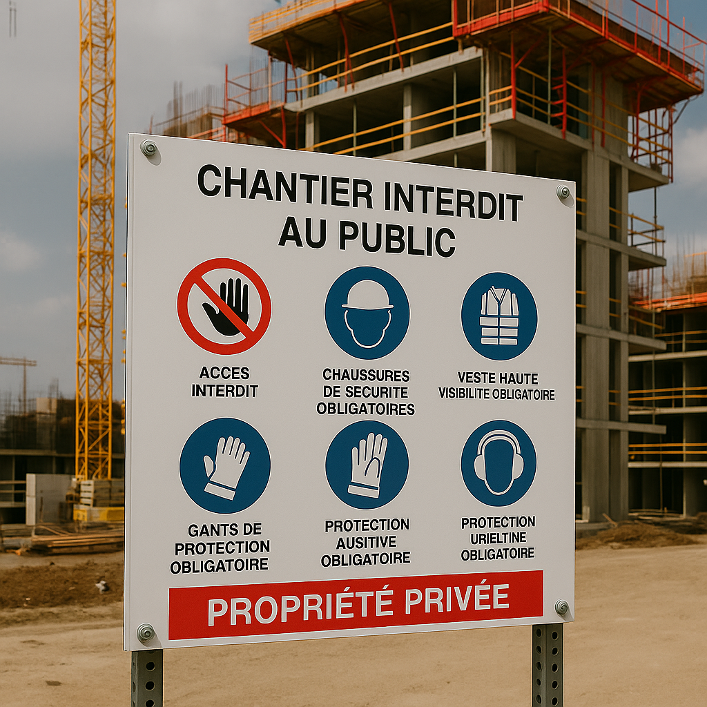 Panneaux de chantier